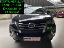 Bán Toyota Fortuner 2.7V , Lướt .13.000km ,Xăng - 1 Cầu ĐK.05/2019,ID:4624 , cũ Hồ Chí Minh