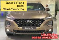 Hyundai Gia Định - Santa Fe Máy Dầu Cao Cấp 2021 - Vin 2020 - Tặng 100% Thuế Hotline: 090.33.262.33