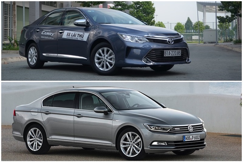 So sánh Toyota Camry và Volkswagen Passat: Làn gió mới trong phân khúc sedan hạng D
