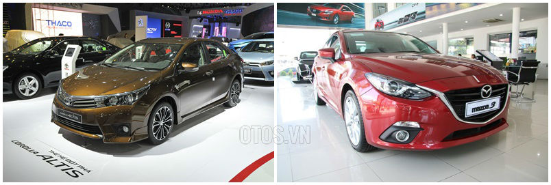 So sánh Toyota Corolla Altis và Mazda3 sedan: "So găng" sedan Nhật