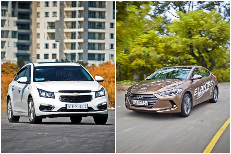 So sánh Chevrolet Cruze và Hyundai Elantra