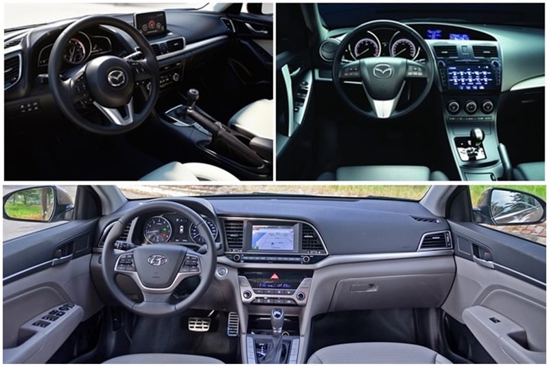 So sánh Huyndai Elantra và Mazda3 Sedan