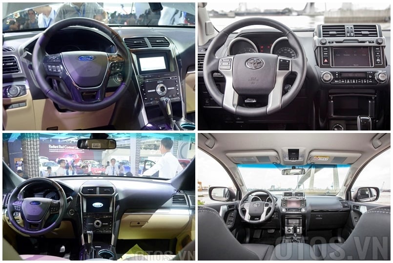 So sánh Toyota Land Cruiser Prado và Ford Explorer vừa ra mắt tại Việt Nam