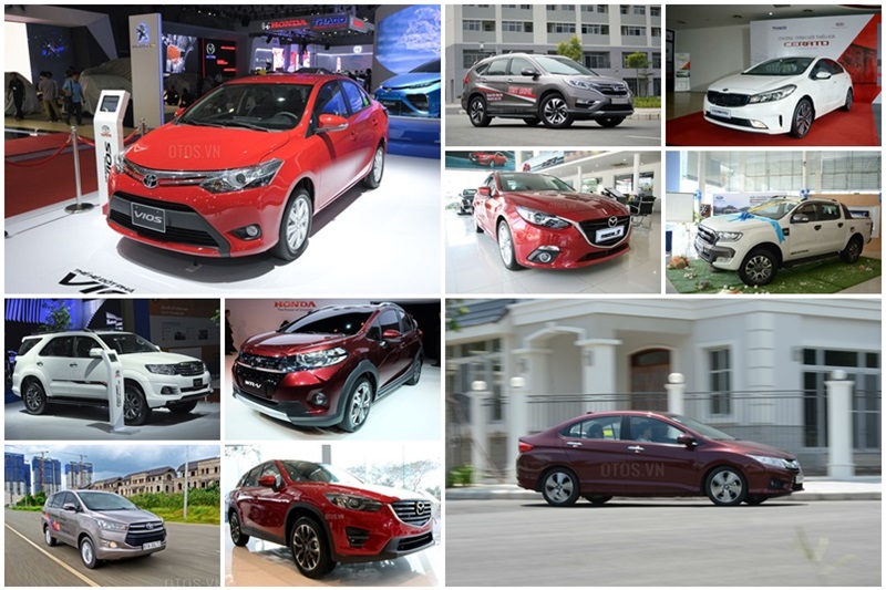 10 mẫu xe bán chạy nhất thị trường Việt  tháng 10/2016