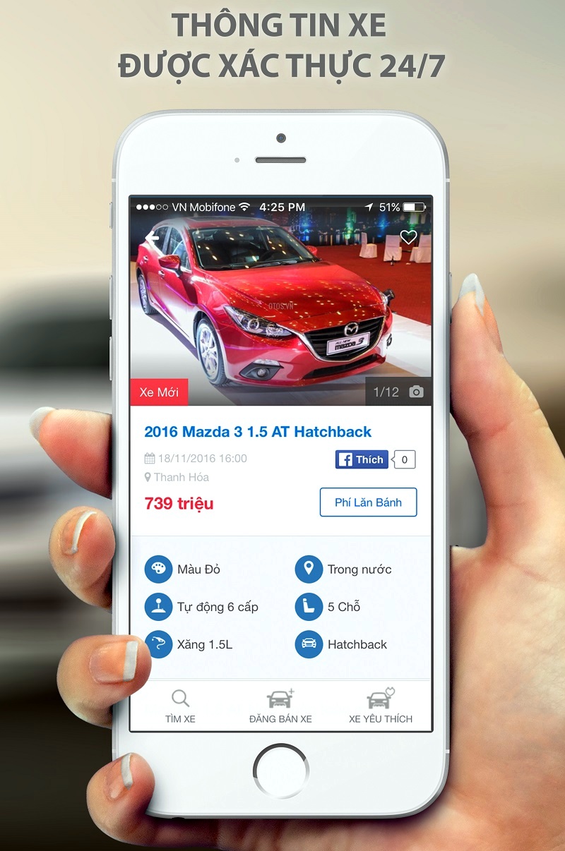 Tra cứu tất tần tật về ô tô với ứng dụng mới của OtoS.vn