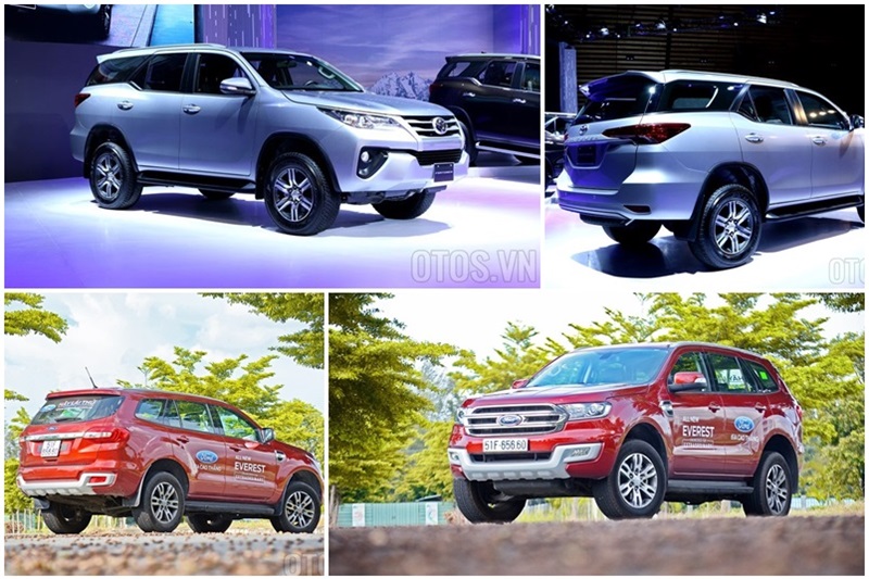 So sánh Toyota Fortuner 2017 và Ford Everest 2016: Rào cản về giá bán