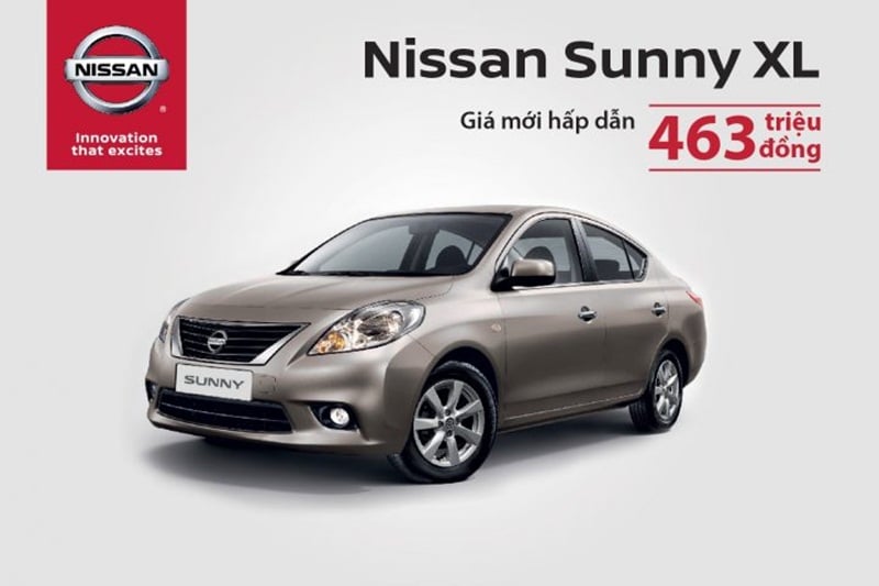 Nissan Sunny giảm giá mạnh, chỉ còn 463 triệu đồng
