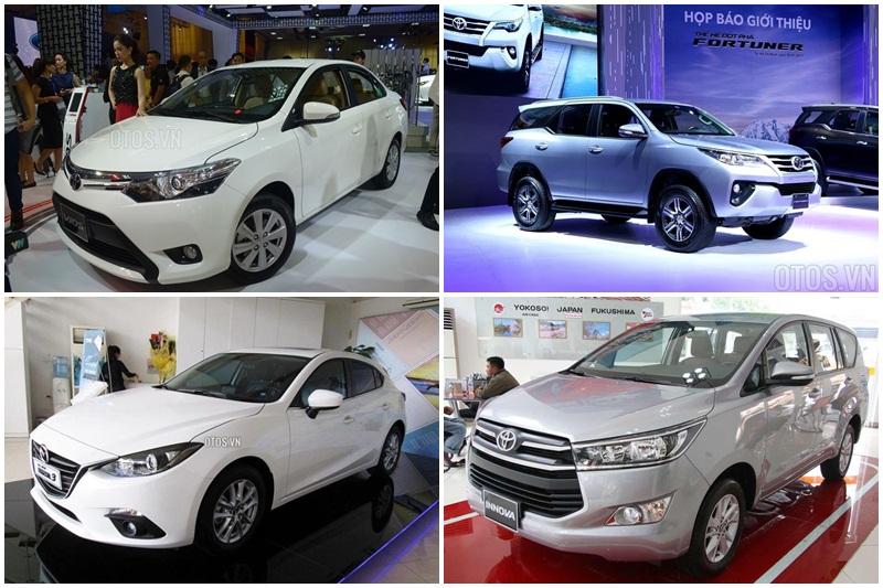 10 mẫu xe bán chạy nhất thị trường Việt tháng 2/2017: Toyota bá chủ