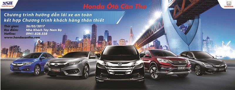 Honda Ôtô Cần Thơ tổ chức sự kiện Hướng dẫn lái xe an toàn kết hợp chương trình khách hàng thân thiết