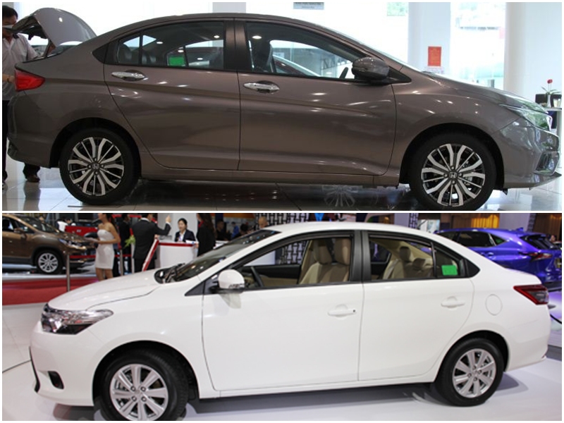 So sánh Toyota Vios và Honda City