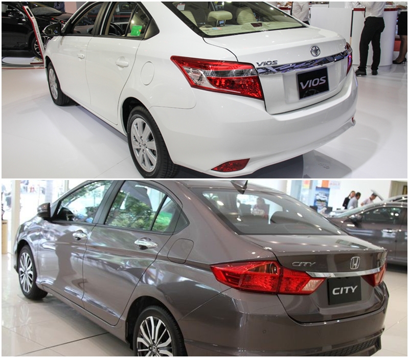 So sánh Toyota Vios và Honda City