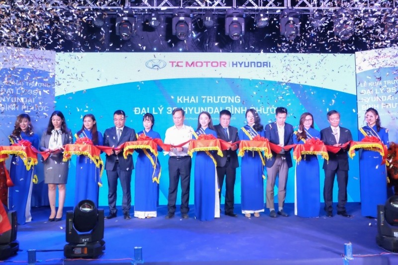 lễ khai trước đại lý 3S Hyundai Bình Phước
