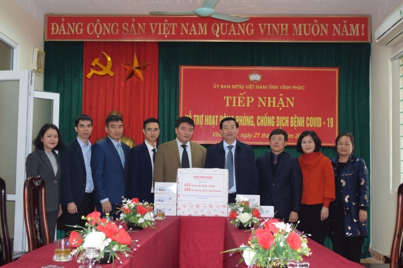 Honda Việt Nam ủng hộ các thiết bị y tế