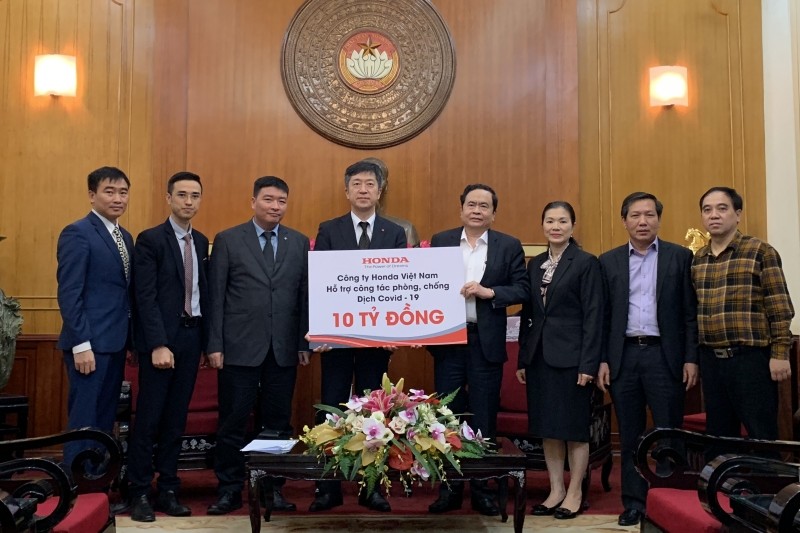 Honda Việt Nam ủng hộ 10 tỷ đồng chống dịch Covid-19