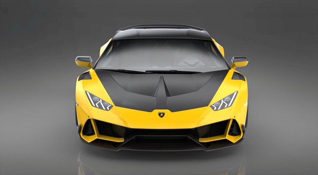 Đầu xe Lamborghini Huracan Evo carbon đúc