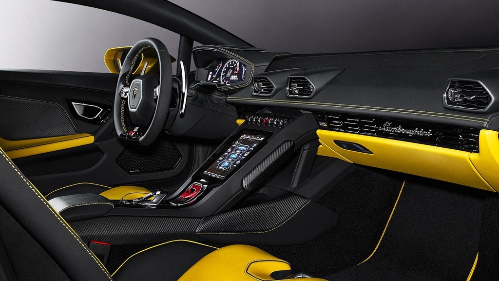 Nội thất Lamborghini Huracan Evo carbon đúc
