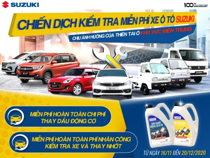 Suzuki hỗ trợ khách hàng miền Trung