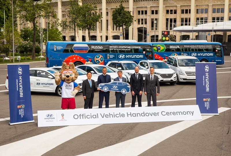 Gần 1.000 xe Kia và Hyundai đang phục vụ cho World Cup 2018