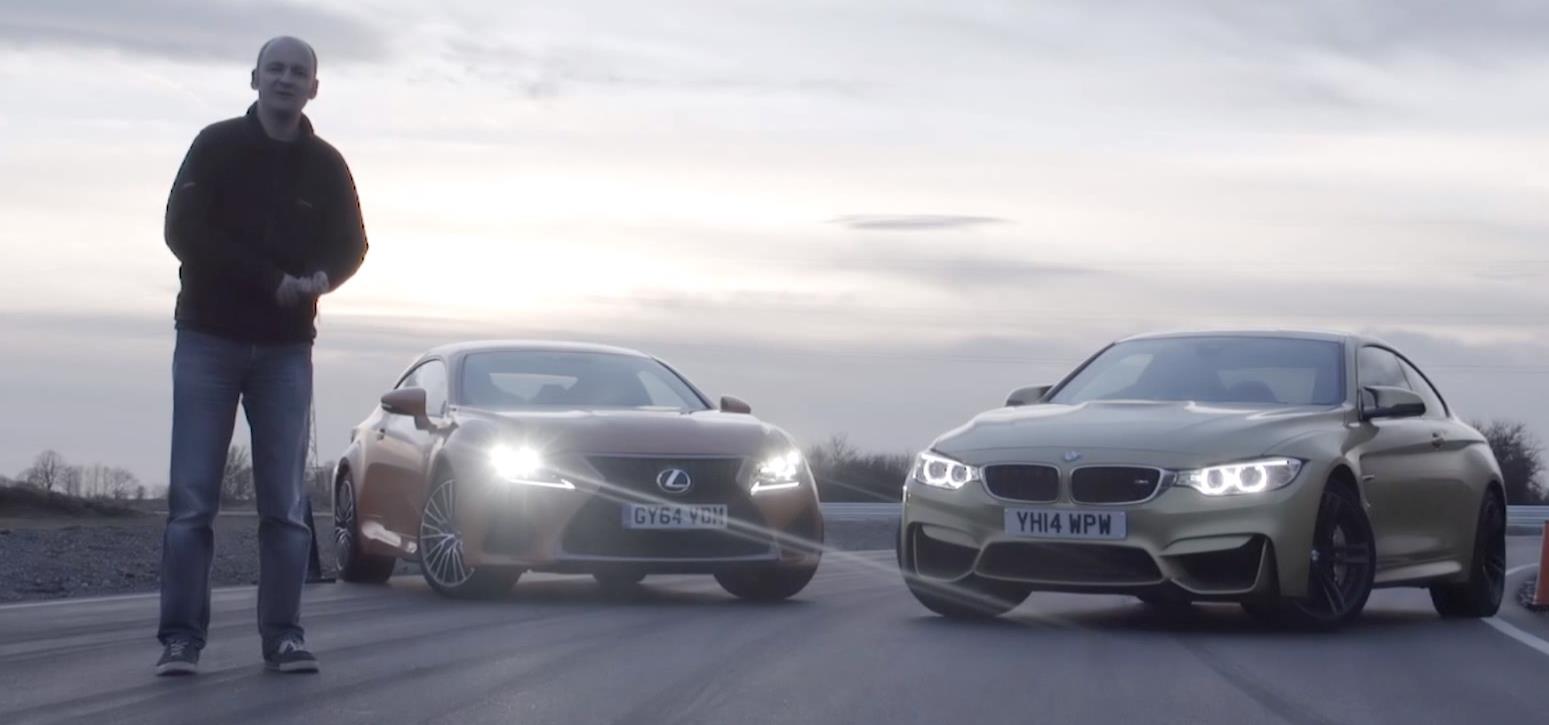 Video: Lexus RC-F thách thức BMW M4 trên đường đua