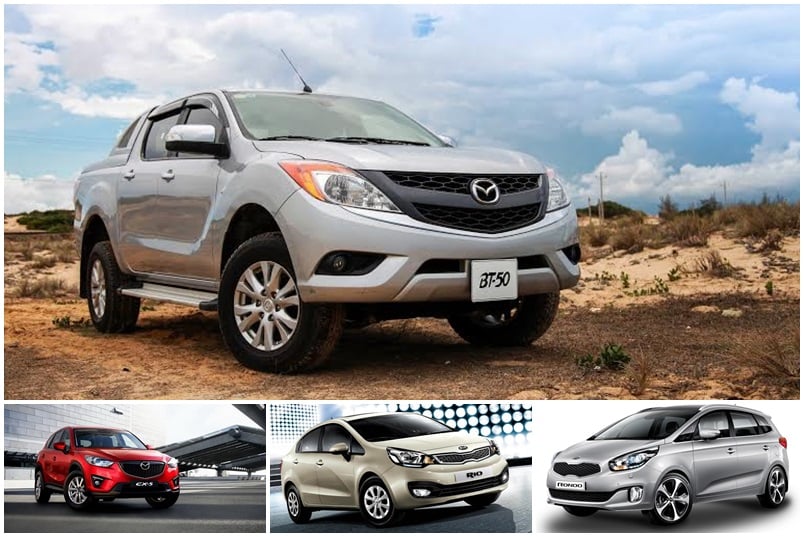 Thaco ưu đãi lớn cho khách hàng mua xe Kia, Mazda trong tháng 3/2015