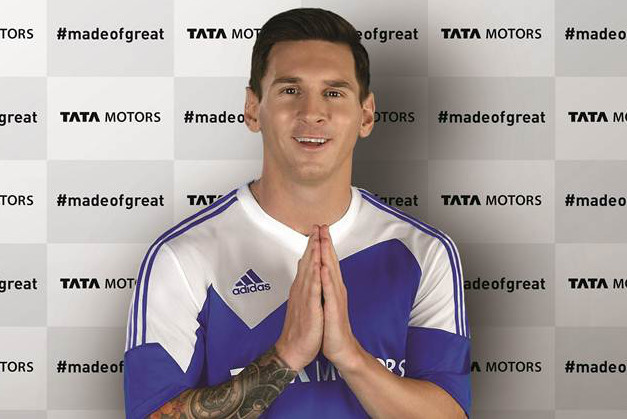 Lionel Messi trở thành đại xứ thương hiệu cho hãng xe giá rẻ Tata Motors