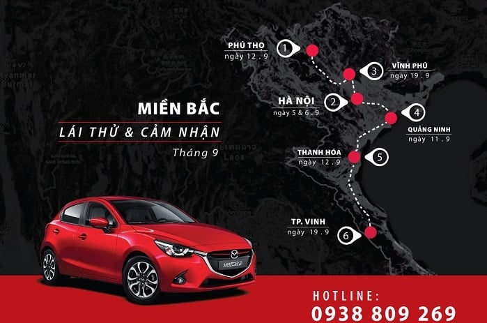 Nhiều cơ hội lái thứ xe Mazda cho khách hàng Việt trong tháng 9