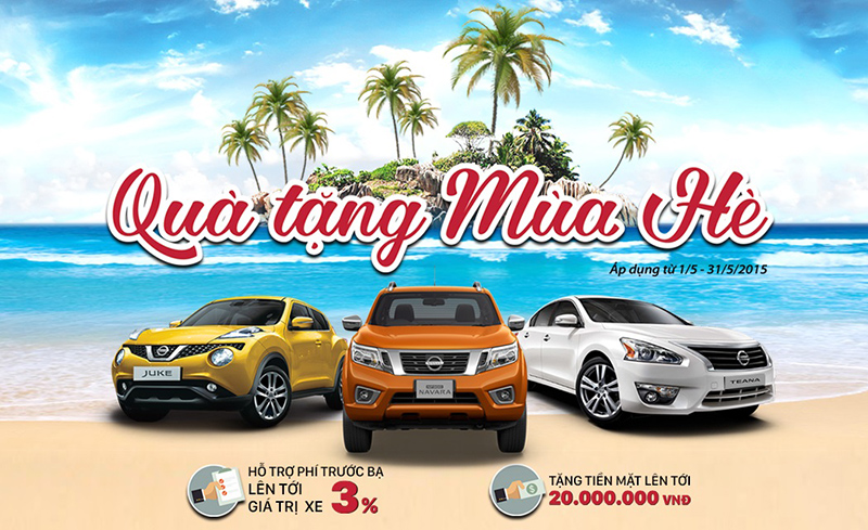 Nissan Việt Nam khuyến mãi cho khách hàng mua xe trong tháng 5/2015