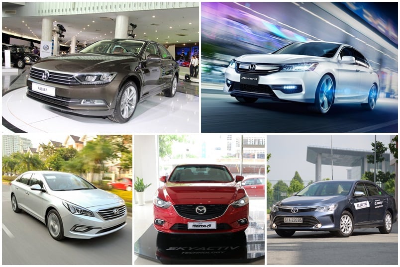 6 mẫu sedan hạng D trong tầm giá 1,5 tỷ đồng tại Việt Nam