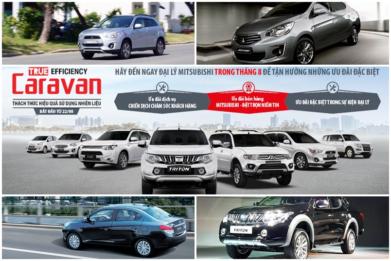 Nhiều ưu đãi cho khách hàng mua xe Mitsubishi trong tháng 8/2015
