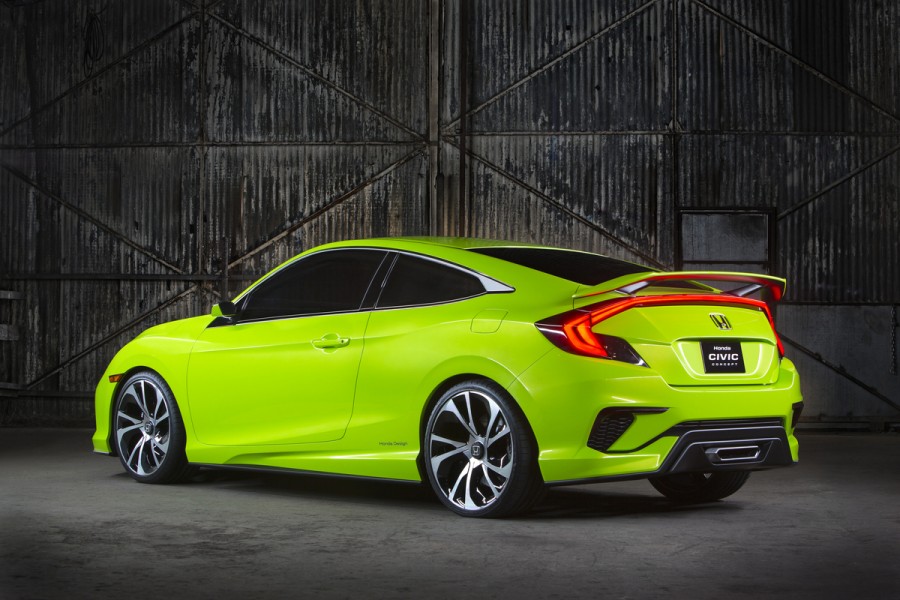 Honda sẽ mang Civic Coupe 2016 khuấy động triển lãm Los Angeles Auto Show