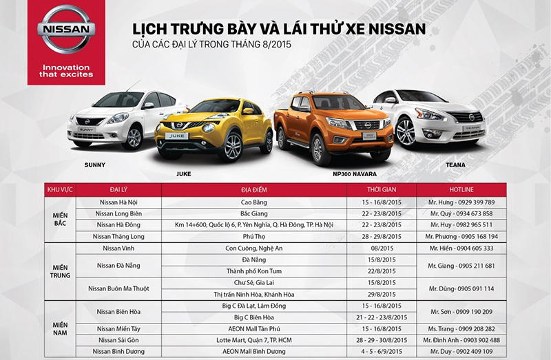 Nissan mang đến cơ hội lái thử xe cho khách hàng tại Việt Nam
