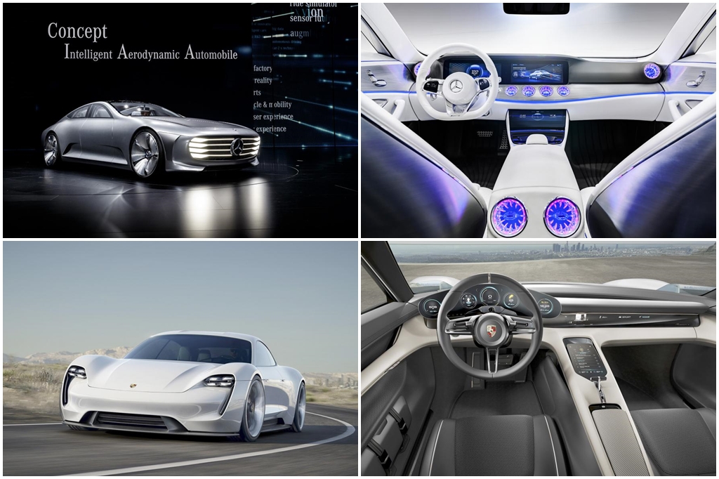 Concept xe điện của Mercedes-Benz và Porsche đồng loạt “hạ cánh” tại Frankfurt