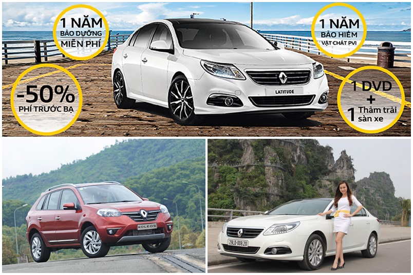 Renault Việt Nam khuyến mãi cho khách hàng mua xe Koleos, Latitude
