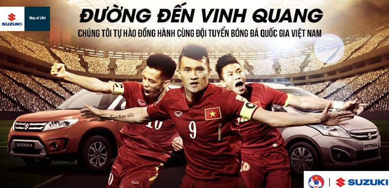 Suzuki trở thành nhà tài trợ cho Đội tuyển bóng đá quốc gia Việt Nam