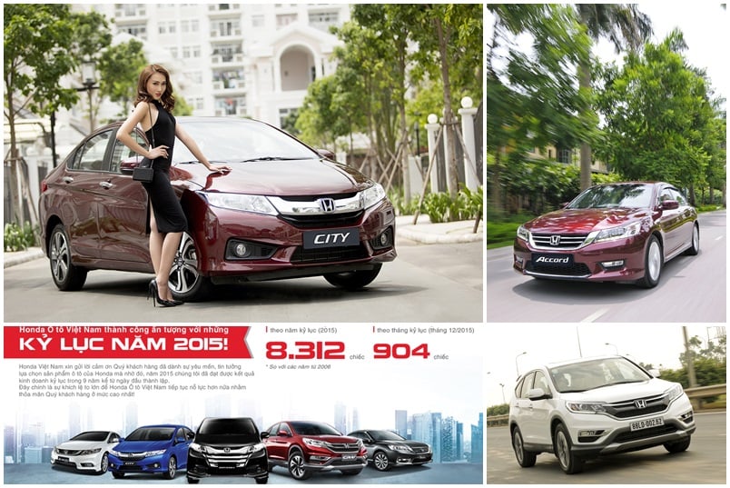 Lập kỷ lục doanh số, Honda Ô tô Việt Nam “lên đỉnh” năm 2015