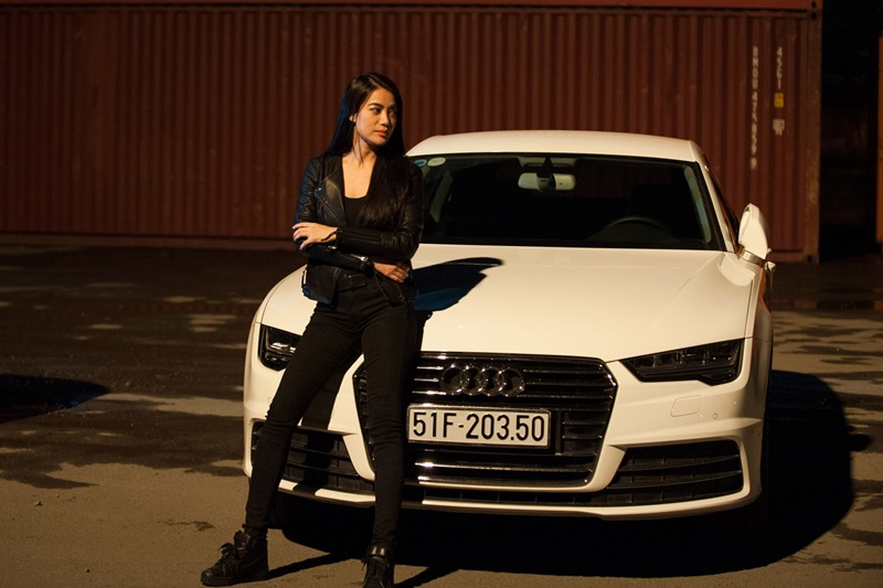 Dàn xe sang Audi xuất hiện trong phim hành động Việt Nam