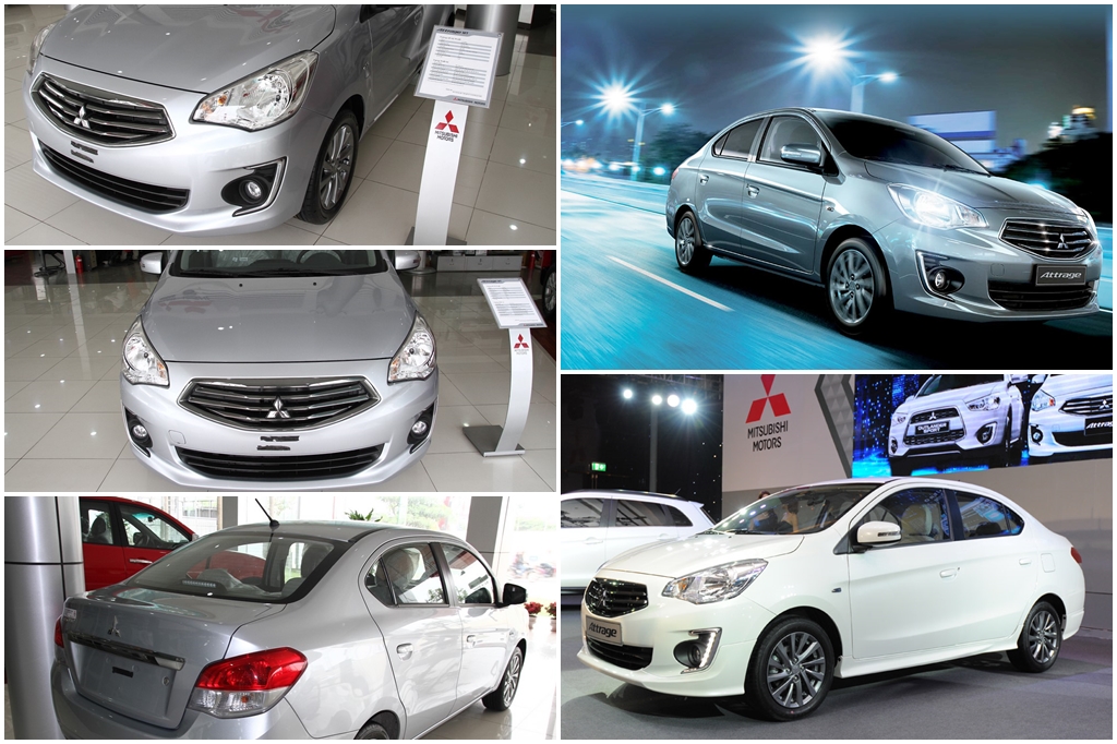 So sánh xe sedan Mitsubishi Attrage và Kia Rio
