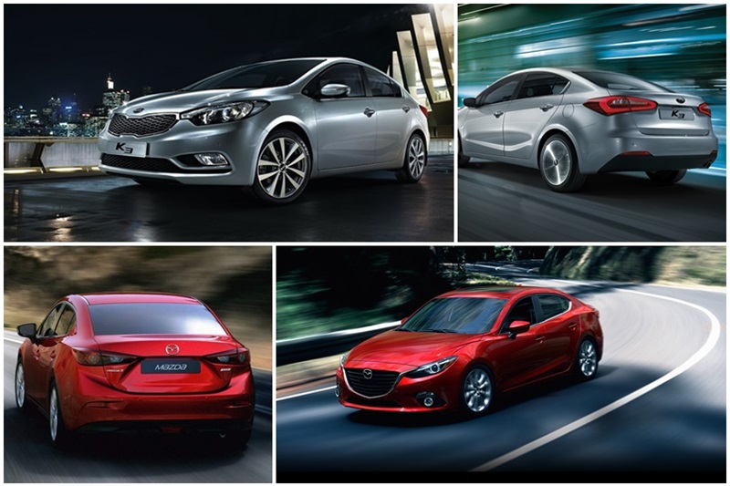 Mazda 3 và Kia K3: Long tranh hổ đấu trong phân khúc sedan