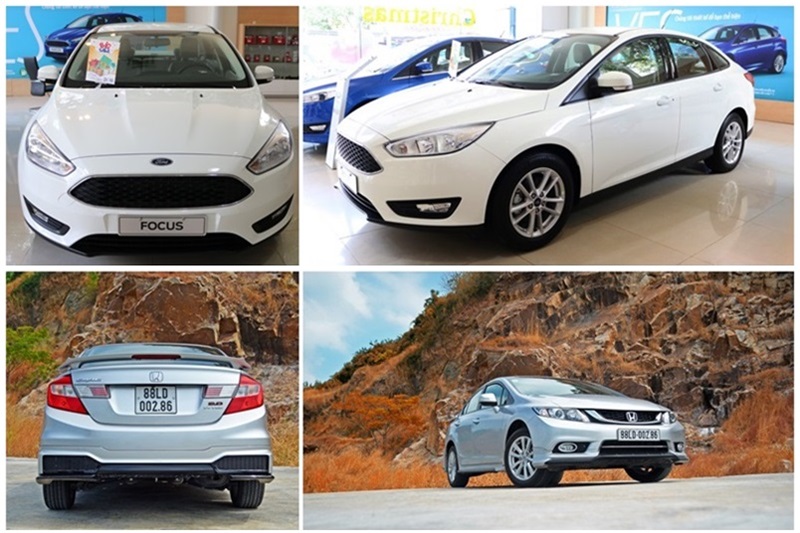 So sánh xe Ford Focus và Honda Civic: Chọn xe nào tốt hơn?