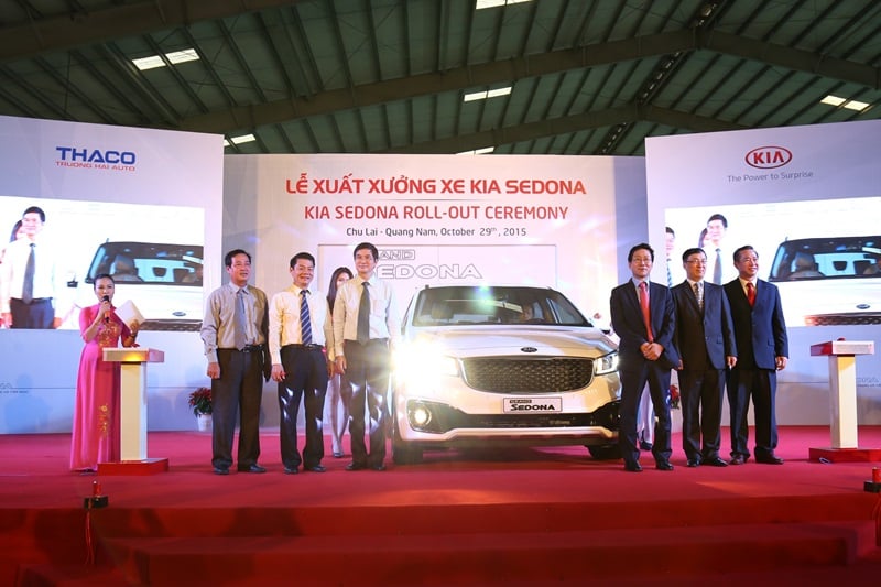Thaco xuất xưởng Kia Sedona lắp ráp tại Việt Nam, giá 1,180 tỷ đồng