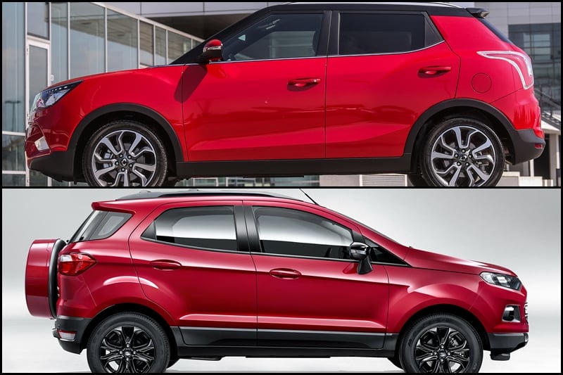 So sánh Ford EcoSport 1.5L AT Titanium Black Edition và SsangYong Tivoli AT Red Package