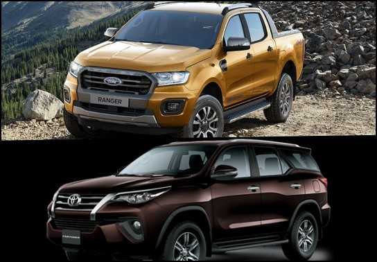 Nên mua xe ô tô Toyota Fortuner máy dầu cũ hay Ford Ranger Wildtrak mới?