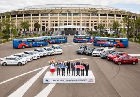 Gần 1.000 xe Kia và Hyundai đang phục vụ cho World Cup 2018