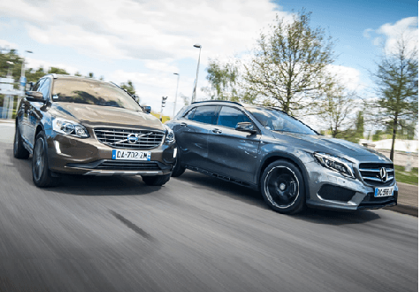 So sánh ngoại thất Mercedes-Benz GLC và Volvo XC60