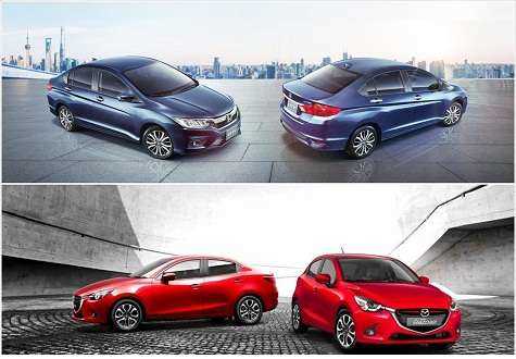 So sánh động cơ và an toàn Mazda2 và Honda City