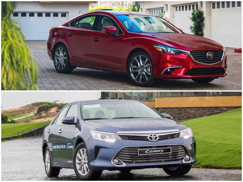 So sánh nhanh Toyota Camry 2018 và Mazda 6 2018