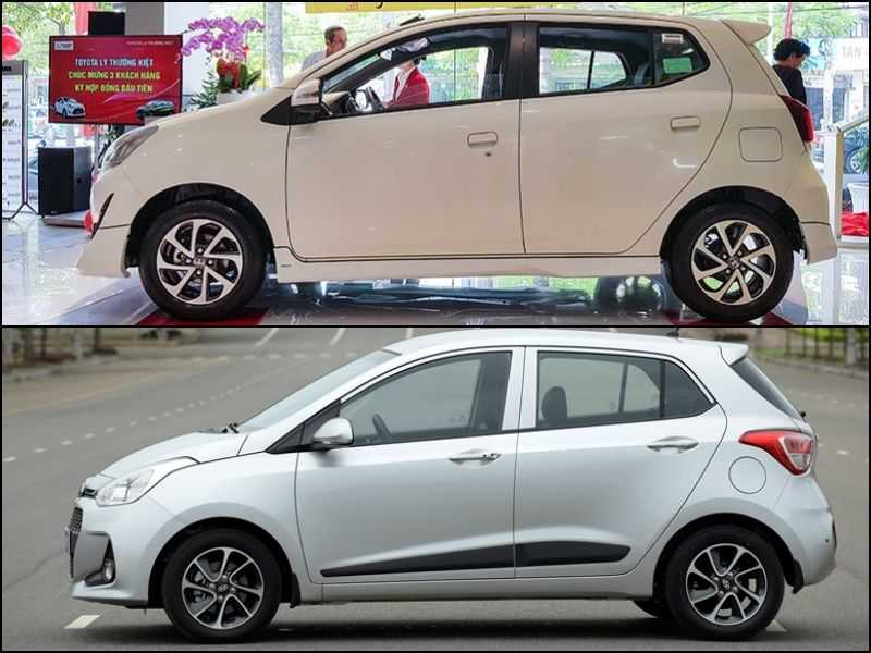 so sánh thân xe Toyota Wigo và Hyundai Grand i10