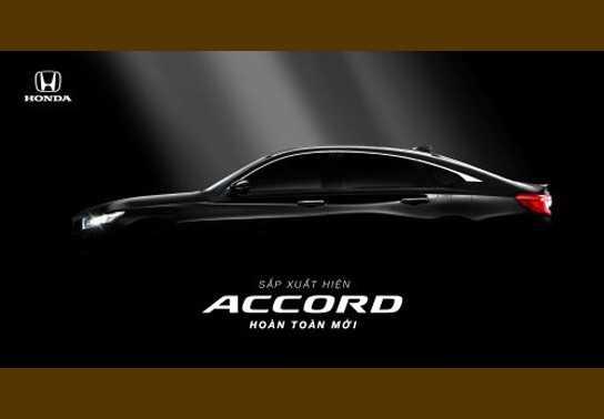 Honda Accord thế hệ thứ 10 chuẩn bị ra mắt tại triển lãm VMS 2019