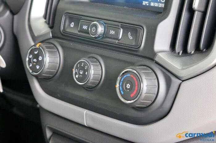 Hệ thống điều hòa của xe Chevrolet Colorado carmudi vietnam