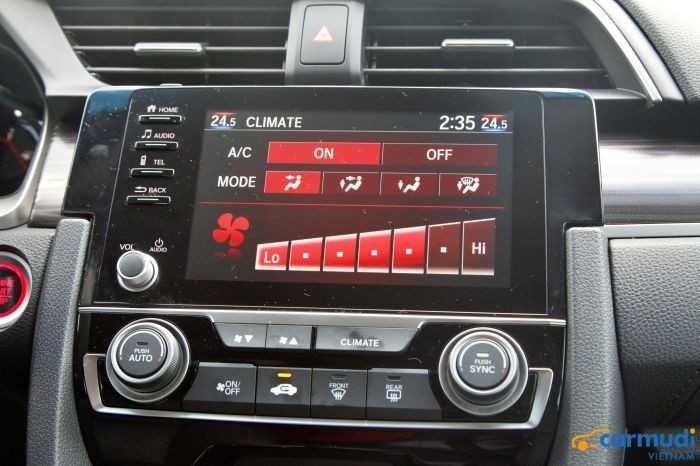 Hệ thống điều hòa của xe Honda Civic carmudi vietnam